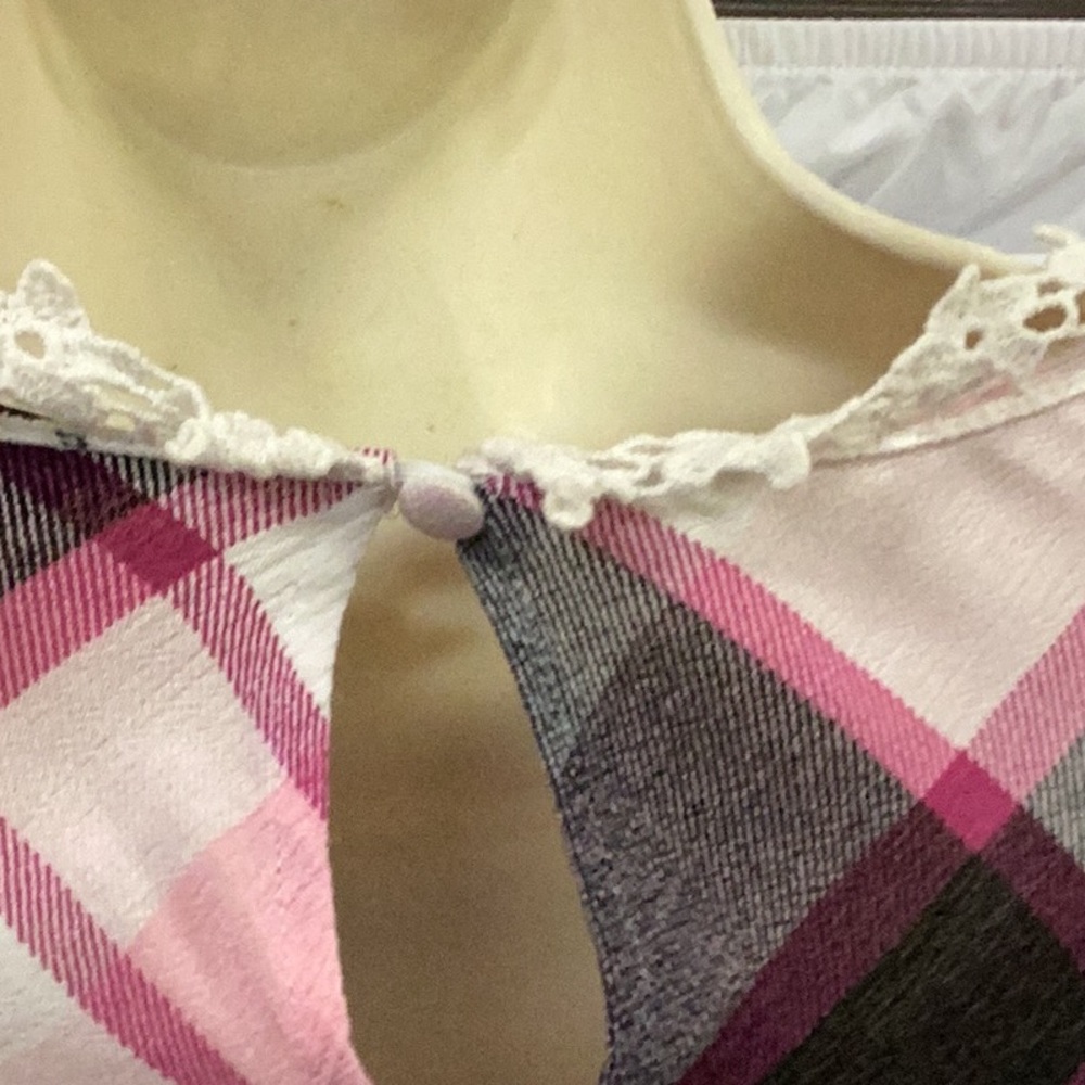 Torrid Pink Plaid Top - Picture 5 of 6